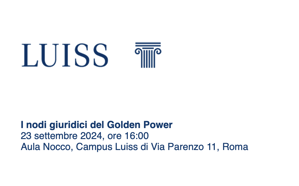 I nodi giuridici del Golden Power